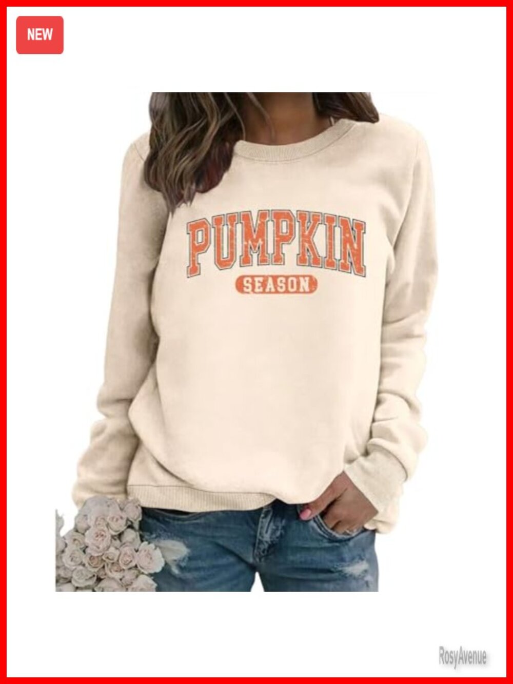 Pumpkin Season Graphic Sweatshirt Crewneck Long Sleeve Pullover